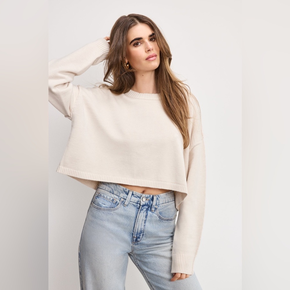 Good American - Cozy Knit Crew Neck